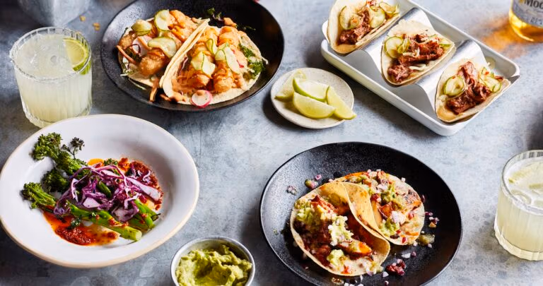 A selection of plates at Wahaca