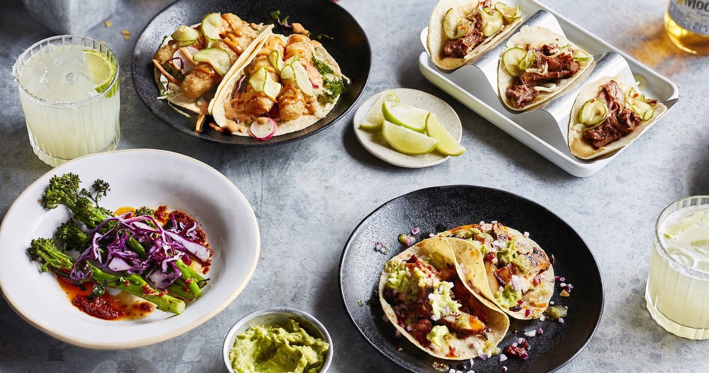 A selection of plates at Wahaca