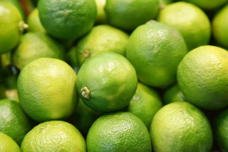 A pile of fresh limes
