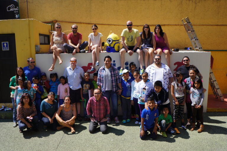 A group of Wahaca team visiting the charity Ednica which we support in Mexico