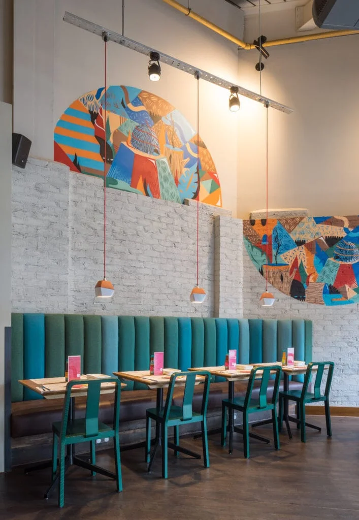 Dining area in Wahaca Wimbledon