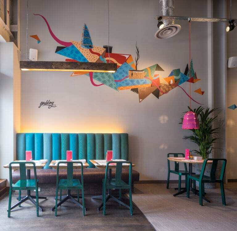 Dining area in Wahaca Wimbledon