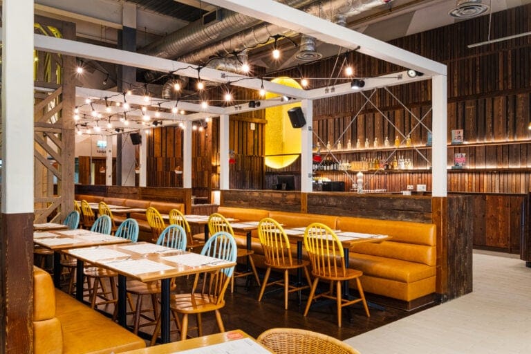 interior seating at wahaca wimbledon