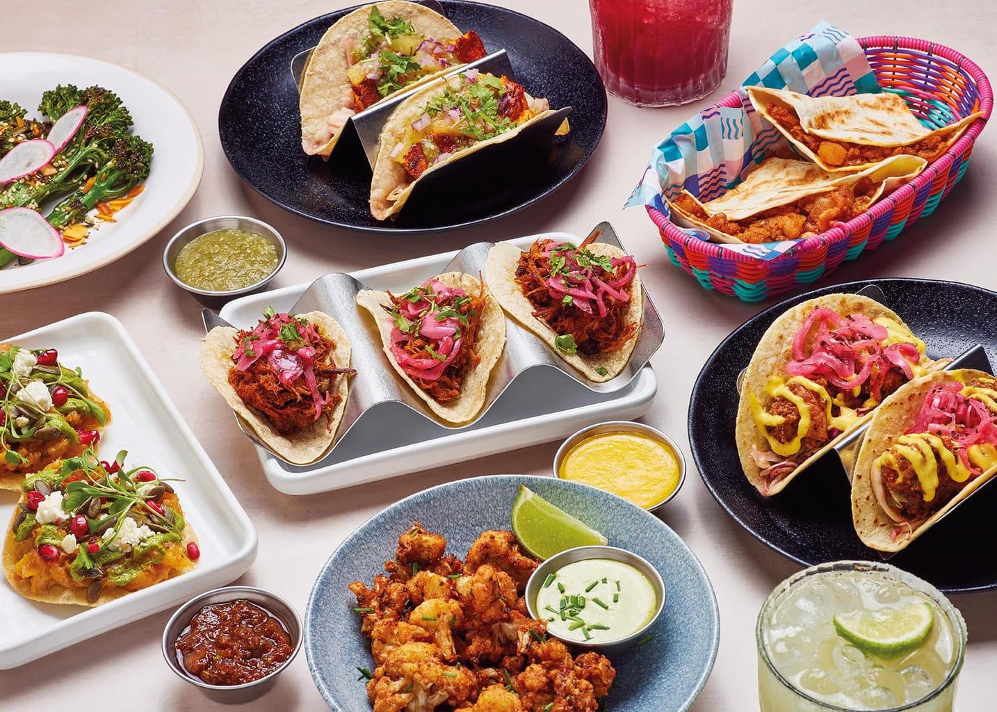 A selection of Wahaca dishes making up our favourites set menu