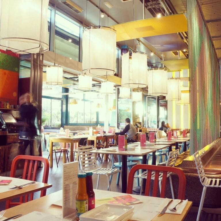 Large open dining space at Wahaca White City