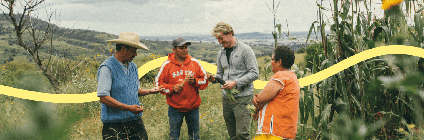 Our tortilla supplier meeting with corn producers in Mexico