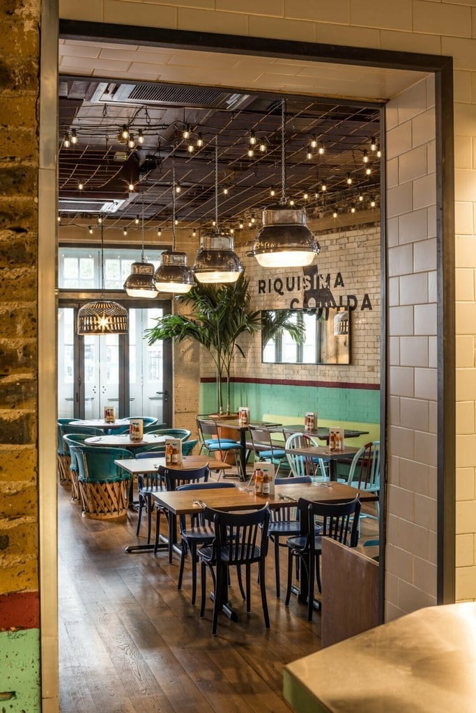 Interior of Wahaca Shoreditch