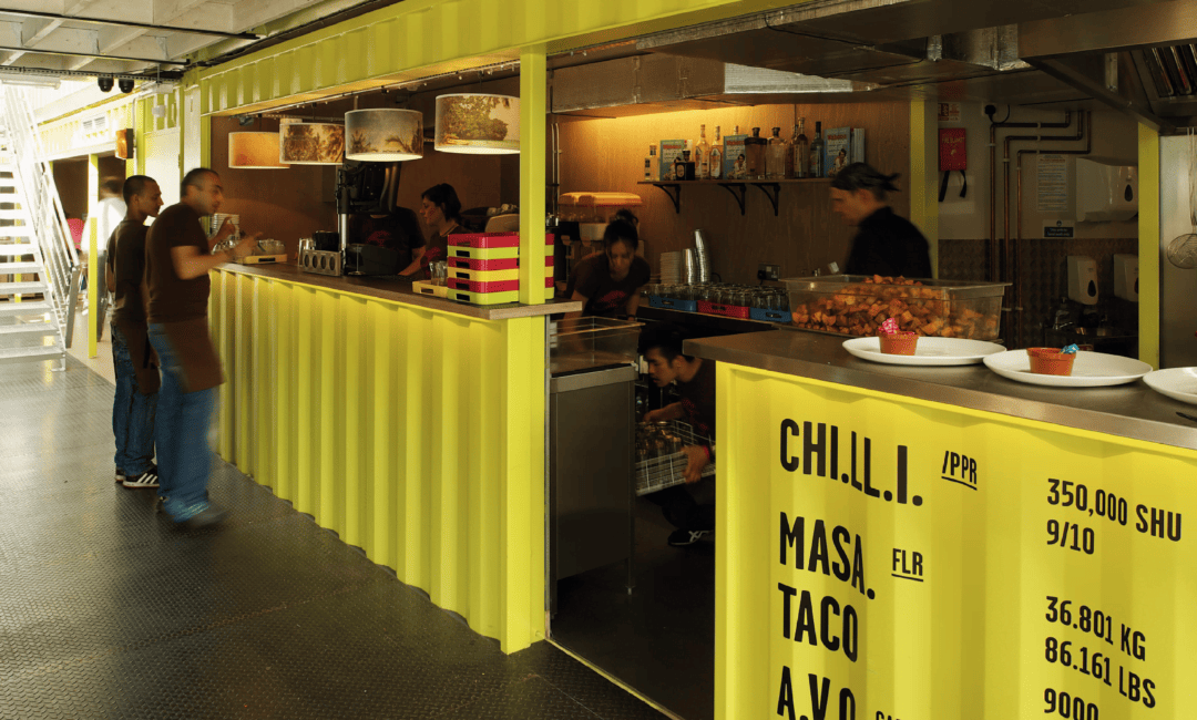 Open kitchen at Wahaca Southbank