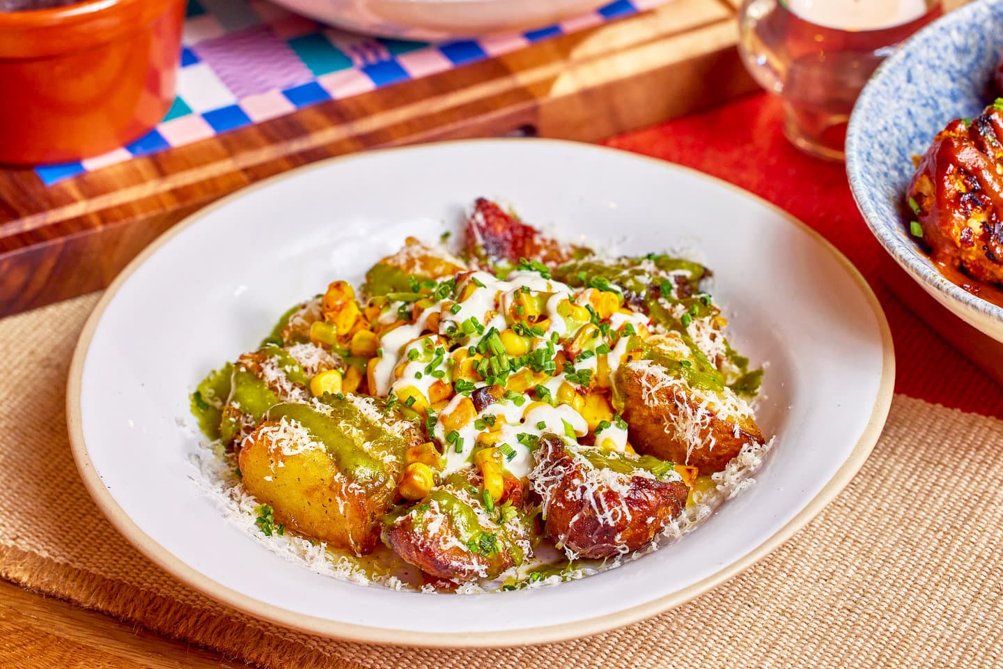 roast potato and corn esquites