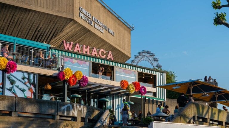 wahaca southbank in the sun