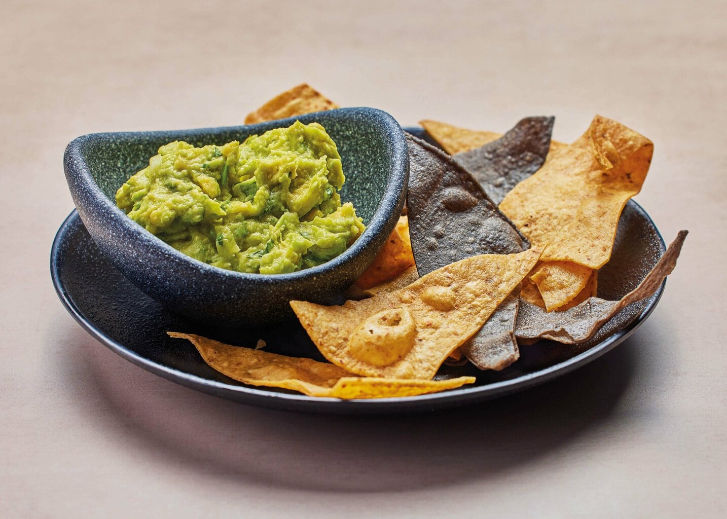 guacamole with tortilla chips